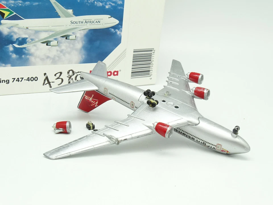Herpa Aereo Airlines 1/500 - AIRBUS A380 VIRGIN ATLANTIC - Immagine 2 di 2