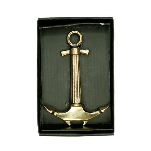 Brass anchor bottle opener/corkscrew 4&#034;x3&#034;