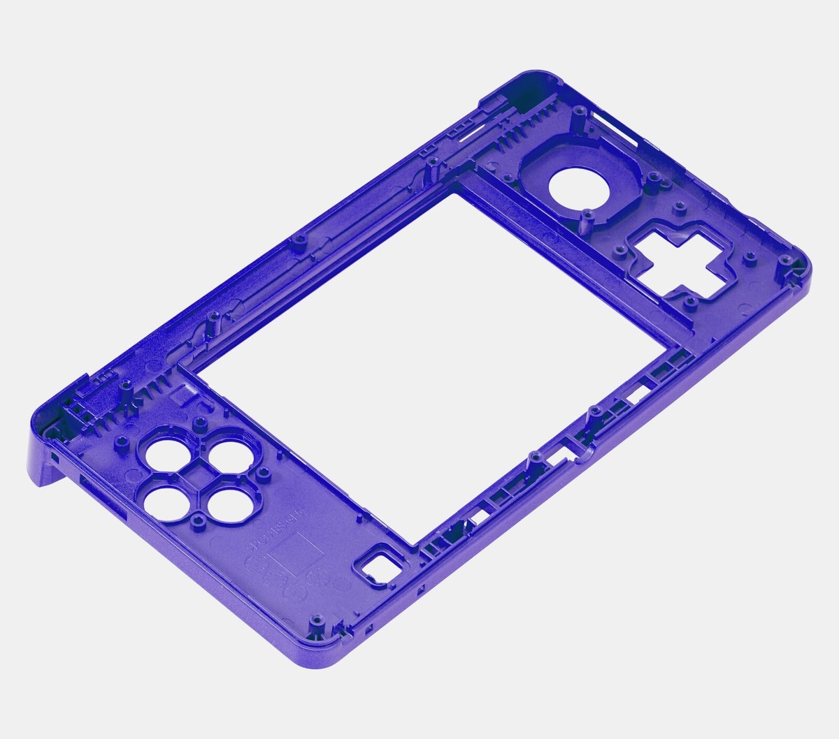 ニンテンドー3DS Compatible Mid-Frame Housing Replacement (Purple) - Nintendo