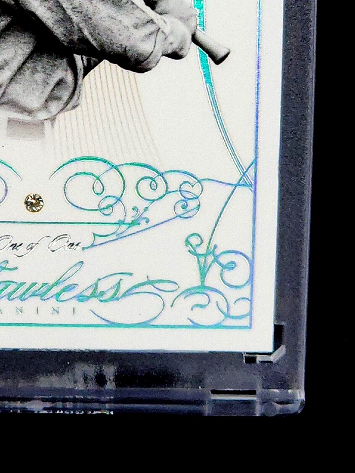 Flawless National Treasures 35 2014 George Sisler 1/1 Salón de la fama *Diamante real en tarjeta* Foto 3 de 4
