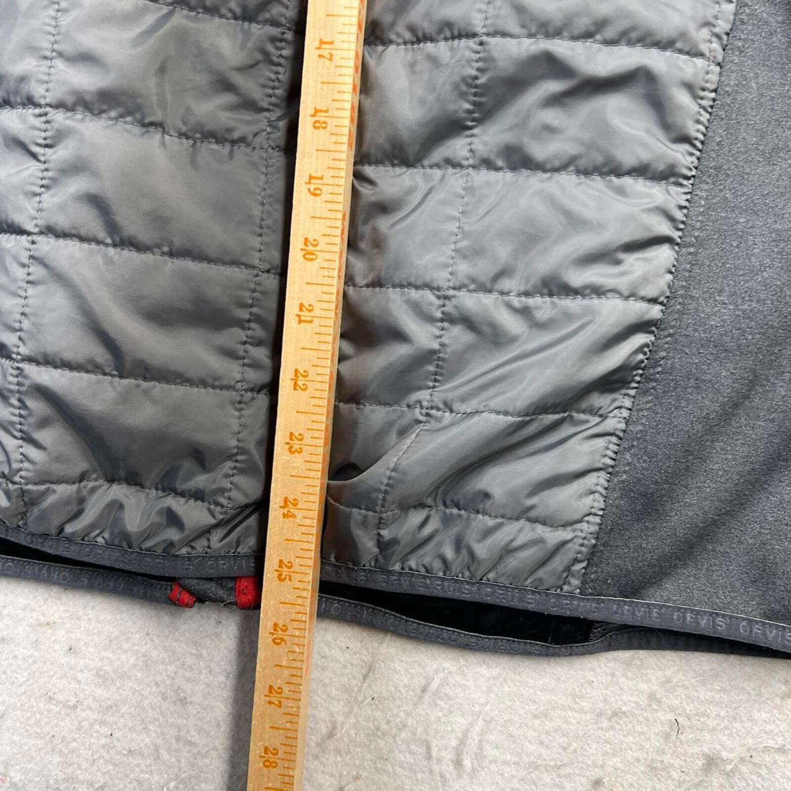 ORVIS FULL ZIP BASIC GREY FLEECE  ACTIVE STYLE MED - image 5