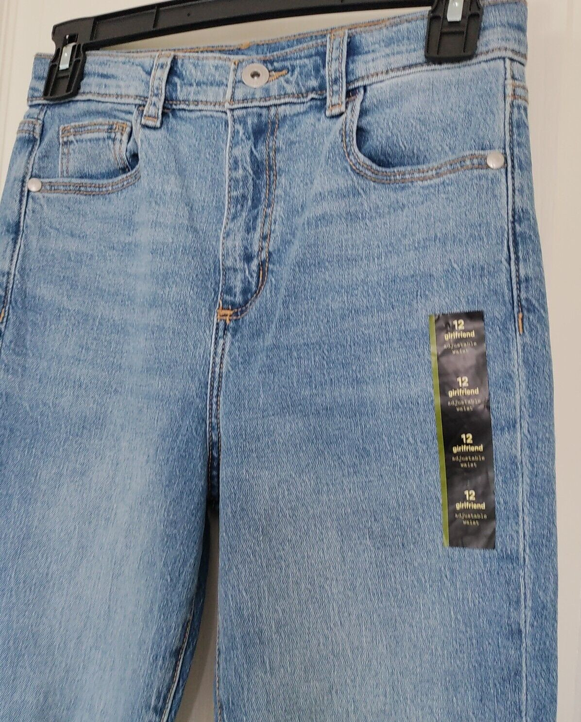 NEW GIRLS Art Class Girlfriend DISTRESSED JEANS PANTS Size 12 Adjustable Waist