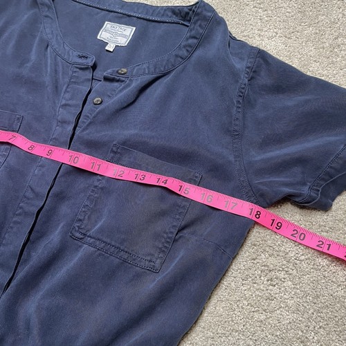 Fat Face London Womens Jumpsuit Size 4 UK 8 Blue Short Sleeve Utility Minimalist - Picture 11 of 15