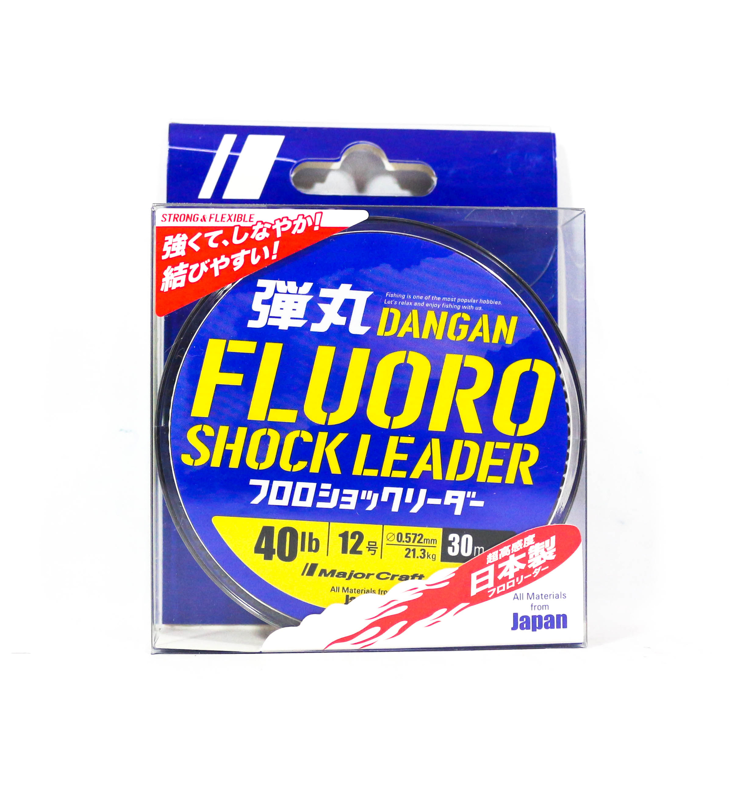 Major Craft Fluorocarbon Shock Leader Line 30m DFL-12 40lb (8141)