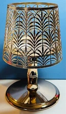 NEW PALM LEAF PEDESTAL 3wick Candle Holder Bath & Body Works FREE SHIP