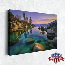 Mirrored Horizon Wall Art, Canvas Print for Home Decor, Wall Decor Poster