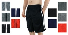 Men's Gym Active Shorts, Athletic Workout Mesh Short, Drawstring, 2 Pockets
