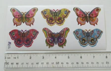 Violette Collection - BUTTERFLIES, Large - 1 Sheet Artistic Stickers #P85