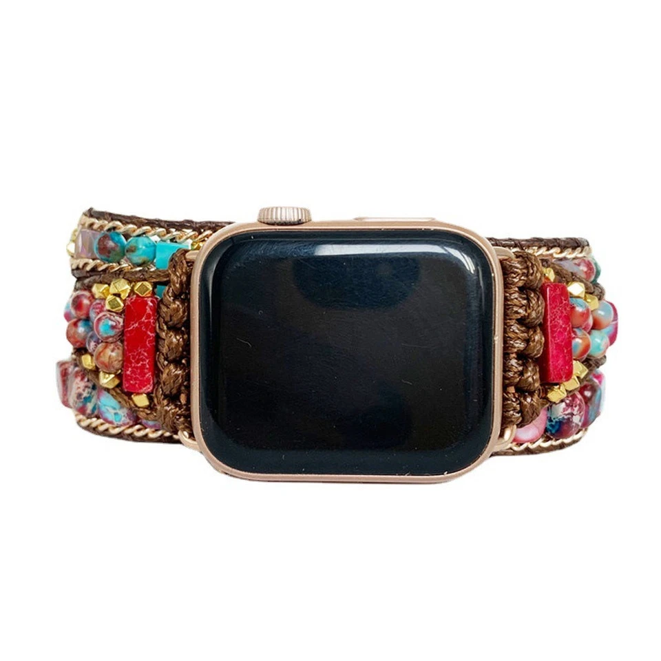 38/40/41mm Boho Watch Band Strap Bracelet for Apple Watch 6 5 4 3 SE 42/44/45mm - Image 2 of 4