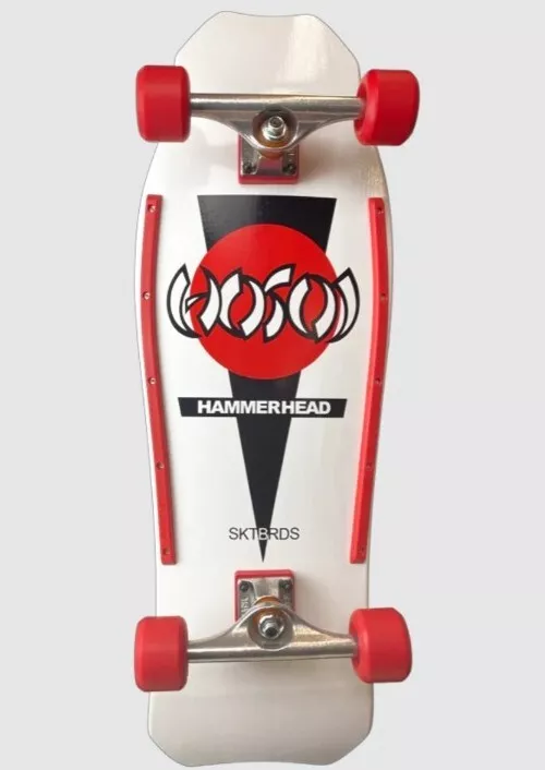 Christian Hosoi White Hammerhead NOS Reissue Complete Skateboard Indys & Rockets