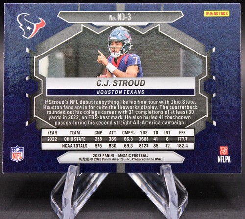 Mosaico Panini C.J. 2023 ¡Tarjeta de novato Stroud! - Imagen 4 de 4