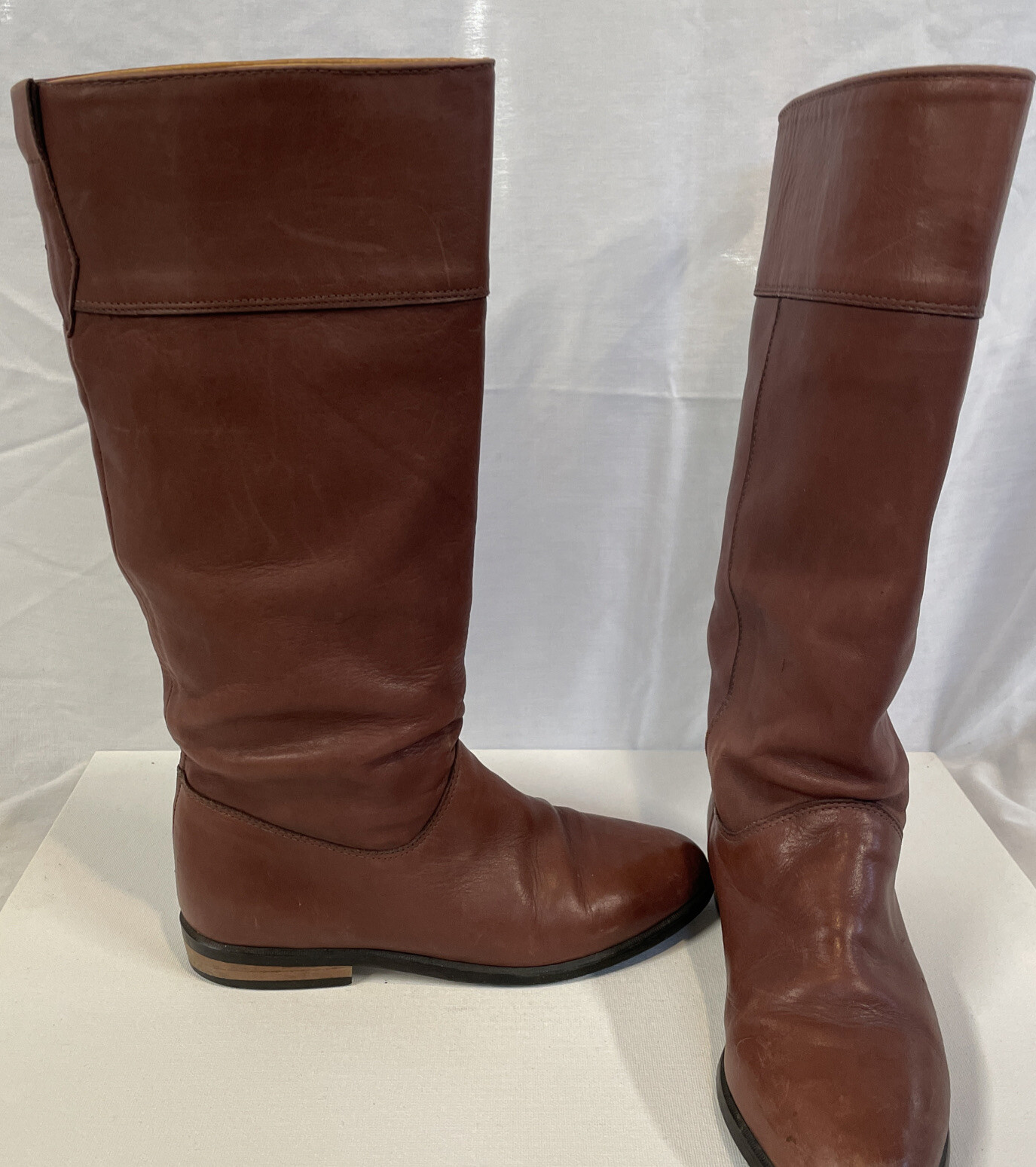 Vintage Eddie Bauer Tall Leather Warm Boots Expeditio… Gem