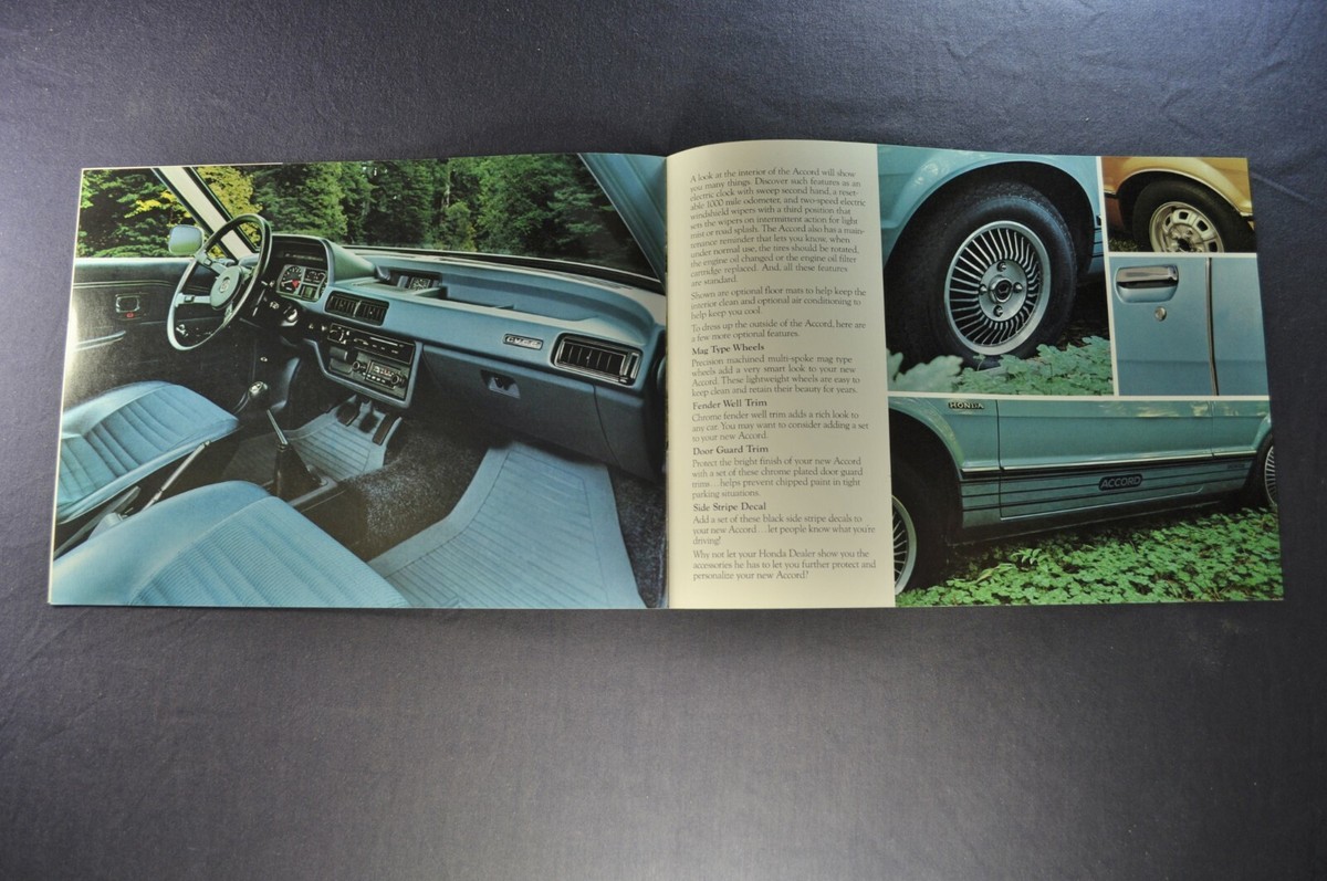 1977 Honda Accord Accessories Brochure CVCC Hatchback Excellent