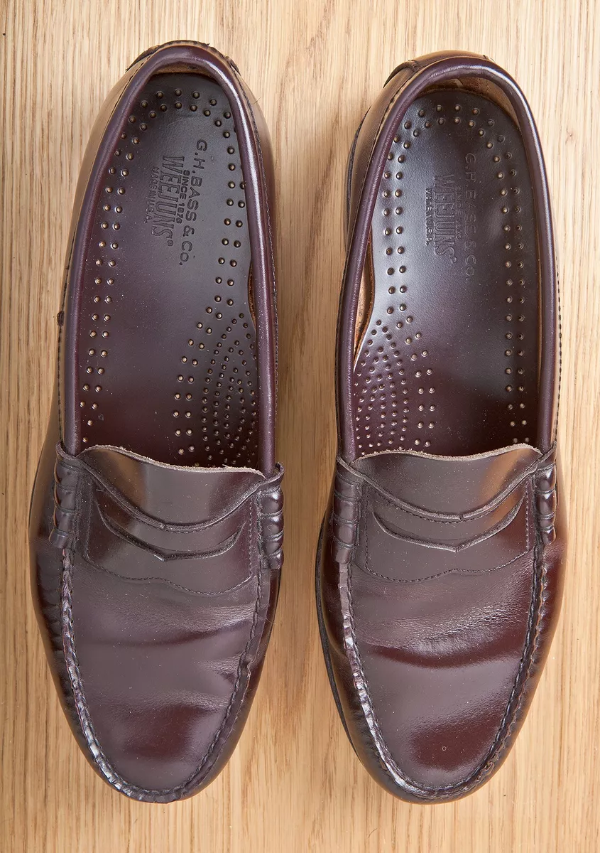 Men's Dark Brown G.H.Bass & Co Weejun penny loafers - 10 1/2 in original box
