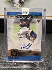 2021 Topps Five Star Cristian Javier Auto Blue Parallel #21/25 ROOKIE SP ASTROS