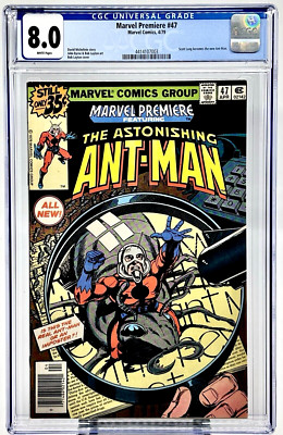 Marvel Premiere #47 CGC 8.0 WHITE 1st SCOTT LANG ANT MAN Marvel Comics 1979 KEY