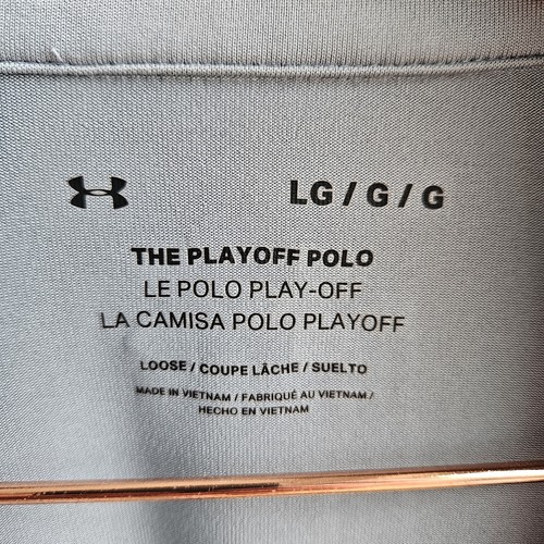 Under Armour Playoff 2.0 HeatGear Lightweight Stretch Golf Polo Shirt Size L - Picture 5 of 8