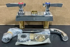 Component hardware group deck mount faucet K11-4008 new OB