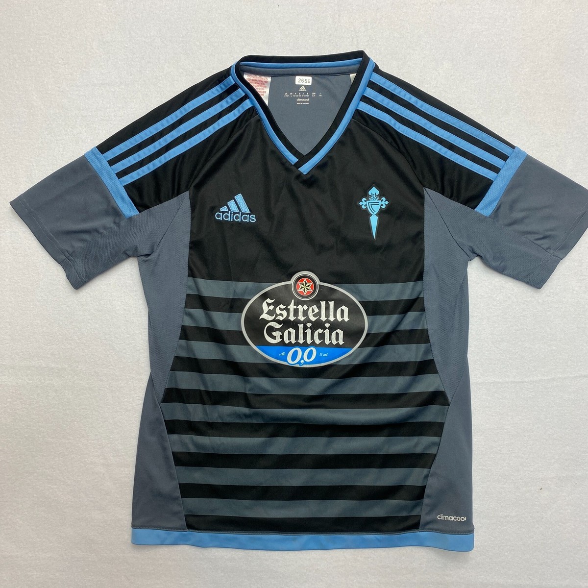 Celta Vigo European Kit Jersey Women's L Black Gray Short