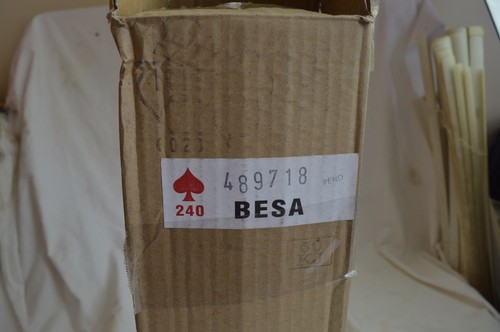 NEW BESA LIGHTING TUTU BROWN AMBER GLASS SHADE W/SATIN NICKEL CANOPY WIRING KIT - Picture 11 of 11