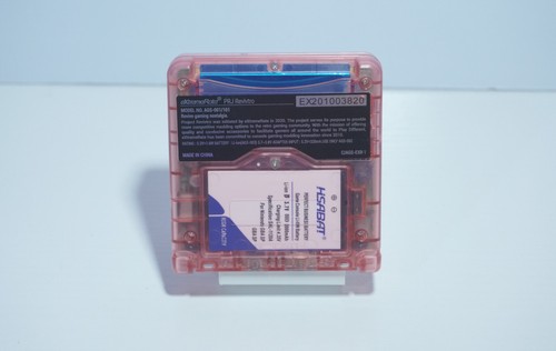 Transparent Pink Nintendo Game Boy Advance SP GBA SP System with v5 IPS Screen - Picture 5 of 9