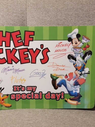 Walt Disney World Chef Mickey Restaurant Placemat - Picture 10 of 11