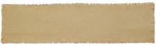 48" Cotton Burlap Natural Table Runner Rustic Primitive Fringed Raw Edges 13" W
