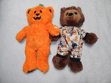 Build a Bear Halloween Pumpkin Glow Bear and Werewolf Howlin Howl O Ween Set