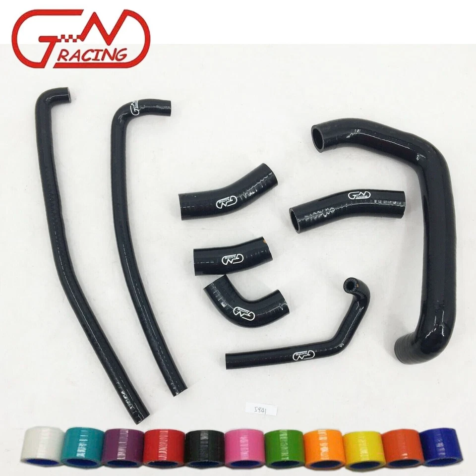 Kit de mangueras de agua de radiador de silicona verde Fit Kawasaki Ninja ZX7R ZX-7R 1996-2003 Foto 2 de 4