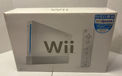 Nintendo Wii Console Complete In Box with Wii Sports and Inserts (Tested)-NICE!