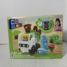 MEGA BLOKS Fisher Price Green Town Sort  Recycle Squad Building Set New
