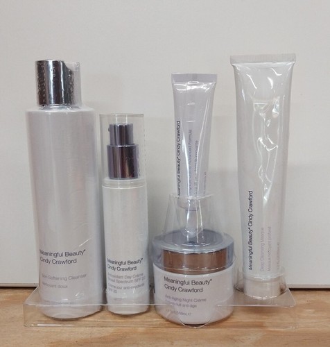 Cindy Crawford Meaningful Beauty Anti-aging 5 Piece Skincare Set Free Shipping
