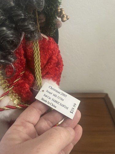 2005 Black African American Santa Claus 18" H Approx. Figure - Picture 5 of 6