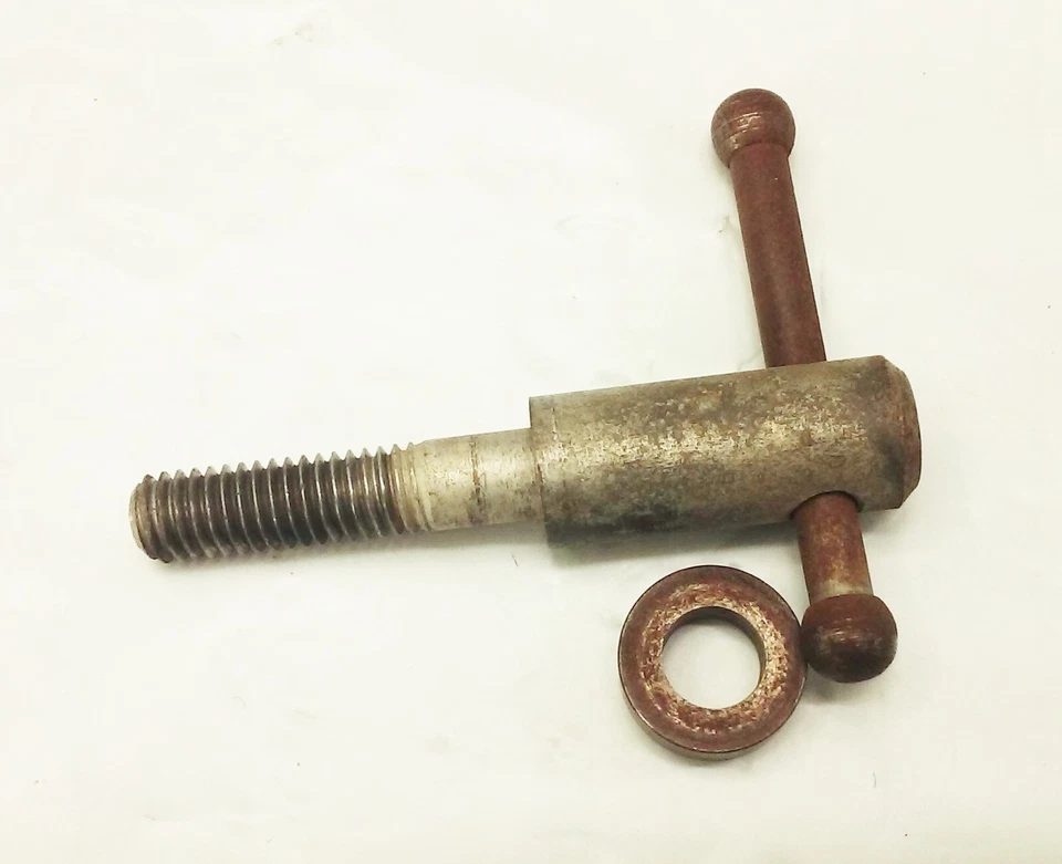 Vtg Atlas 3060 3070 3080 10" table saw blade arbor tilt lock clamp screw handle - Image 4 of 4