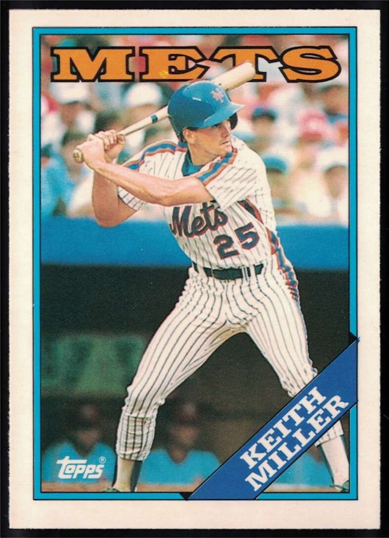 1988 Topps Tiffany Collector's Edition #382 Keith Miller - New York Mets