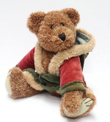 Teddy Bear - Settler Design -with Dressing Gown/Christmas Colours, Moveable Head