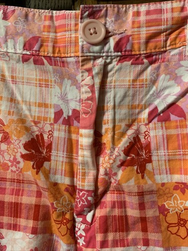 Women’s Basic Editions Small 100% Cotton Shorts Pink, White, Orange - Picture 2 of 10