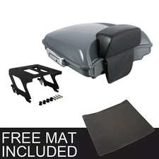 5.5" Razor Trunk Pad Solo Mount Fit For Harley Low Rider ST FXLRST 2022-2025 24