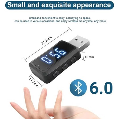 Kfz-Bluetooth 6.0 Fm02 USB-Sender Audio-Empfänger-Adapter Mit LED-Bildschirm7