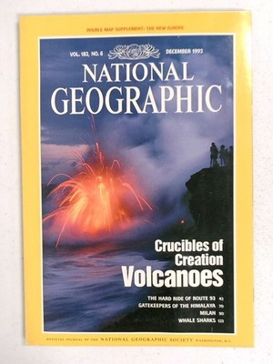 National Geographic December 1992 Volcanoes Magazine The New Europe Map