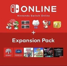 Nintendo Switch Online Expansion Pack • 12 Months Membership (For Switch 1 + 2)
