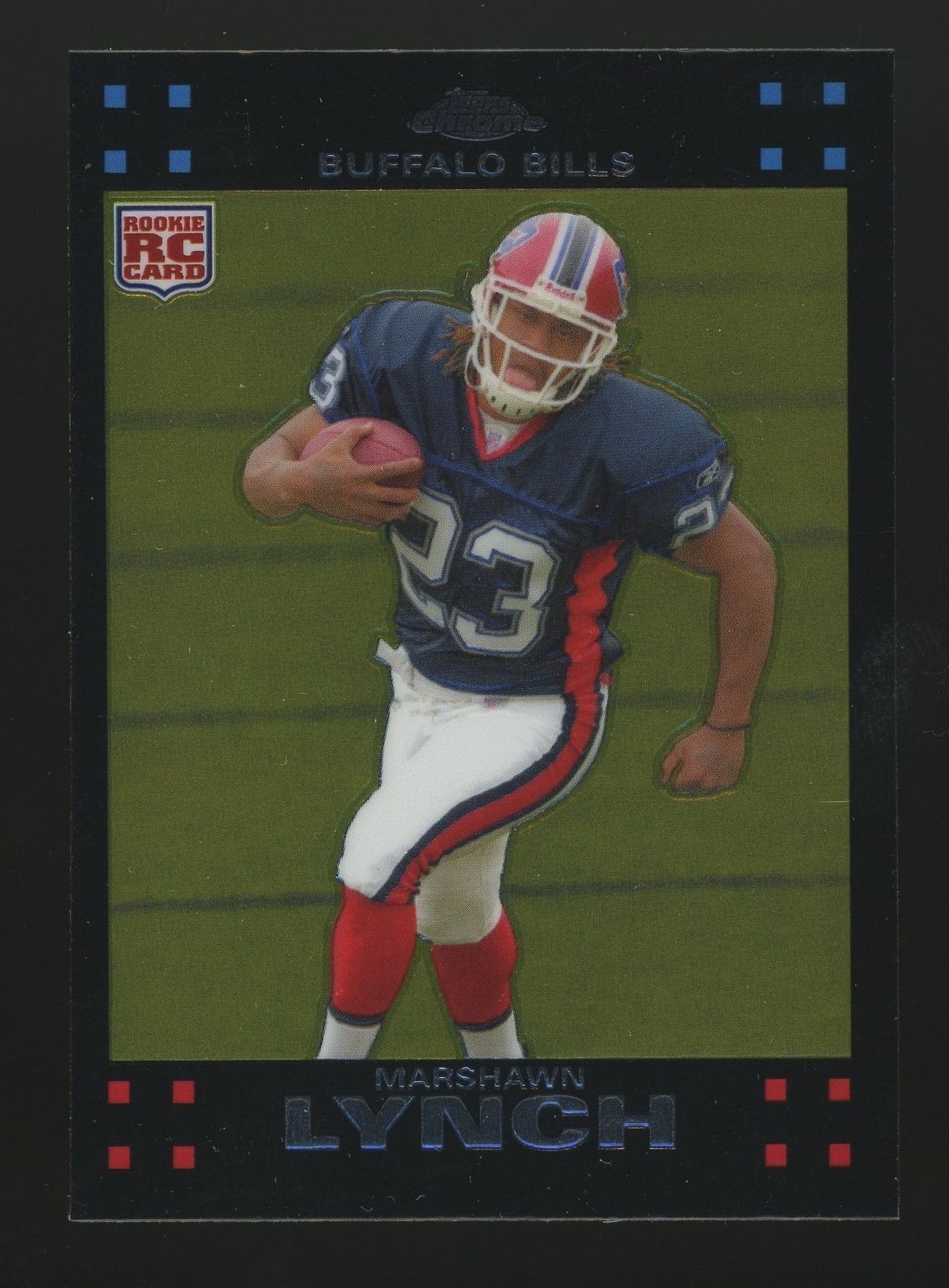 2007 Topps Chrome Marshawn Lynch RC #TC182 Buffalo Bills Rookie