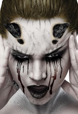 Fxe Faux Studio Black Demon Horns Halloween Latex One size, Multicolored