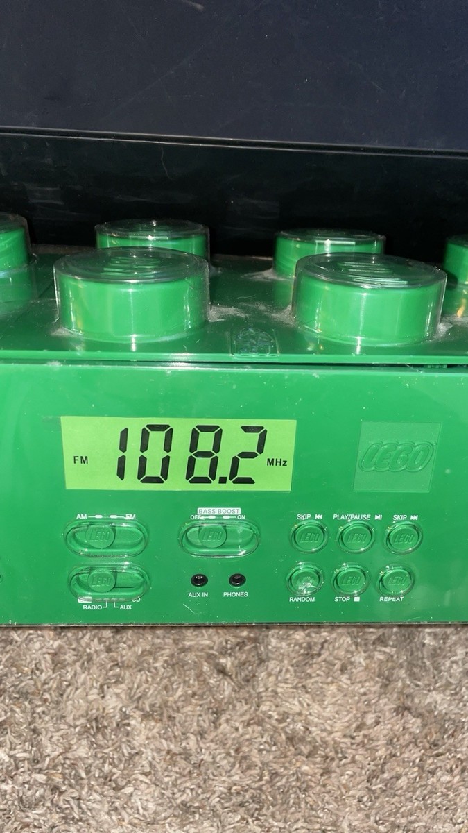 New In Factory Seal Green Brick Lego CD Boombox Player Stereo AM