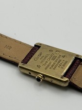 Ladies Must de Cartier Tank Vermeil 925 Quartz Watch w/ Box & Papers - Serviced 9