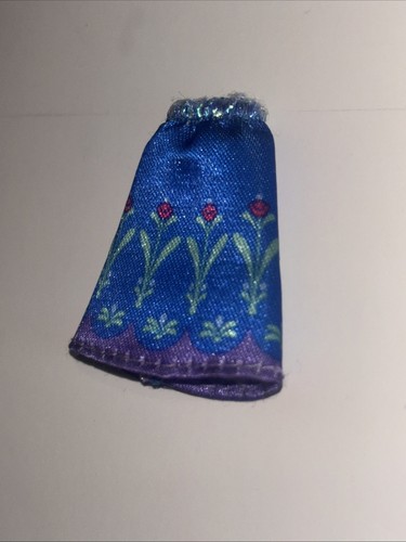 Frozen Anna Disney Princess SKIRT mini doll clothes Blue/Green Red Flowers - Picture 3 of 8