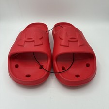 Under Armour Mens UA Locker V Slides Footwear- Red/Red-3028094-600 - NWT - Sz 12