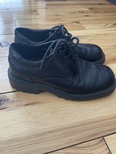 Aldo Black Leather Men’s Square Toe Euro Size 43 Made in Italy EUC