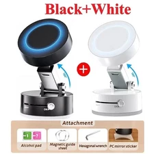 360 Vacuum Strong Magnetic Phone Holder Suction Cup Car Stand Foldable Car Mount