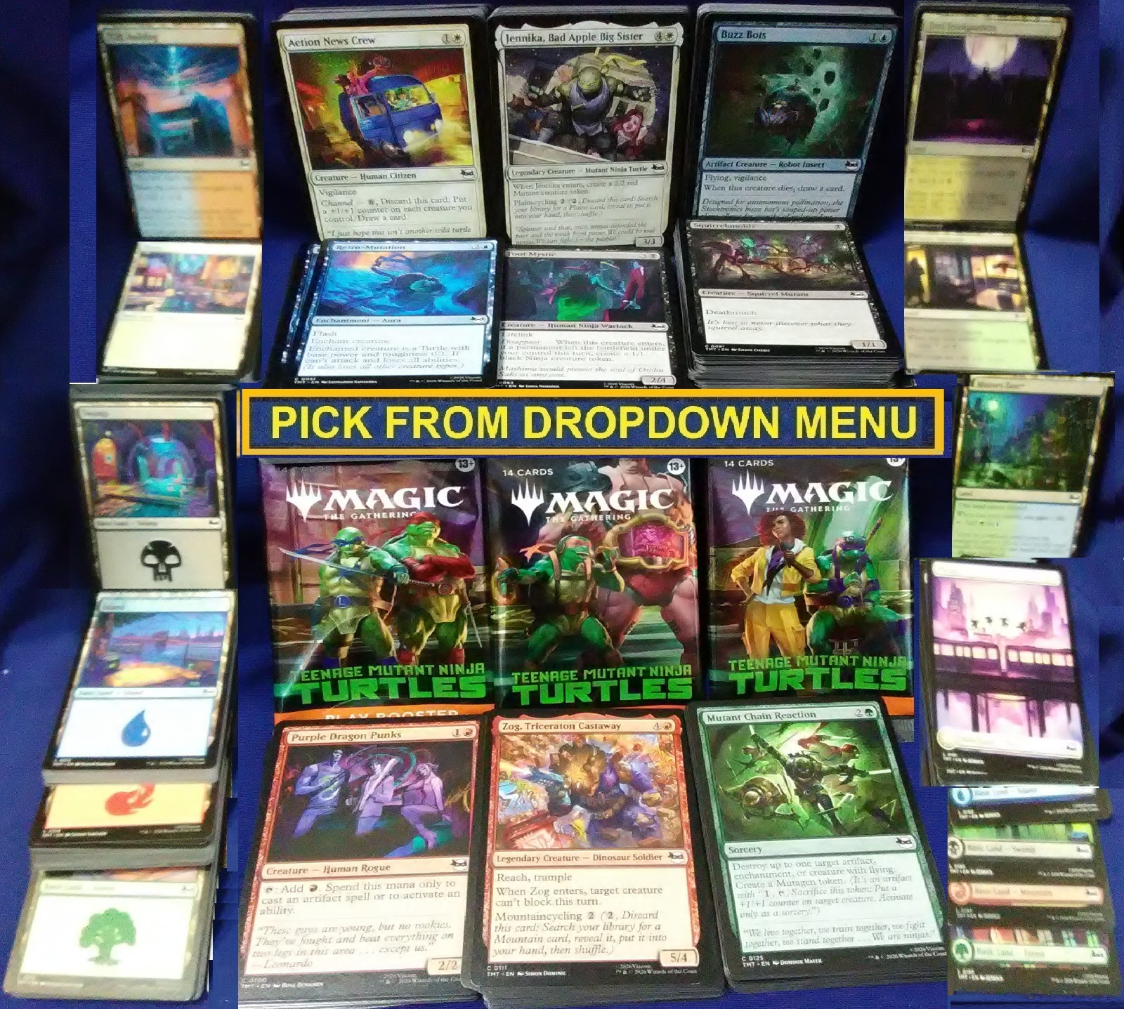 2026 Magic Teenage Mutant Ninja Turtles Common/Land Base & Foil Cards You Pick